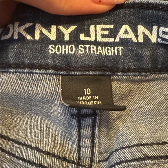 DKNY Women's SOHO Straight Leg Dark Blue Jeans size 10 - Picture 16 of 16